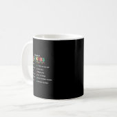 12日のMriスキャンクリスマス放射線技術 コーヒーマグカップ (正面左)