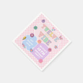 12日はVibe名門私立校風の Patch 12th Birthdayパーティー スタンダードカクテルナプキン (角)