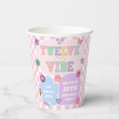 12日はVibe名門私立校風の Patch 12th Birthdayパーティー 紙コップ (裏面)
