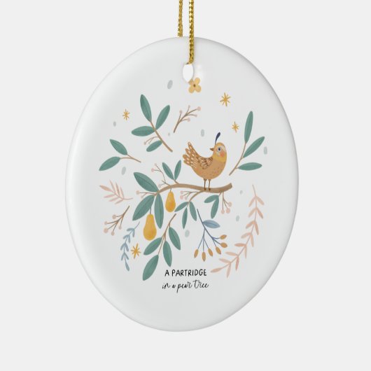 12日ズオブクリスマスホリディパト伝統的リッジ セラミックオーナメント (右)