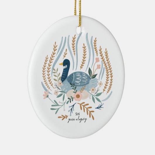12日ズオブクリスマスホリデー伝統的ガース セラミックオーナメント (右)