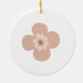 12日ズオブクリスマスホリデー伝統的レディ セラミックオーナメント (裏面)