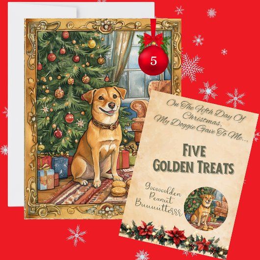 12日間のわんこクリスマス Day 5 シーズンカード