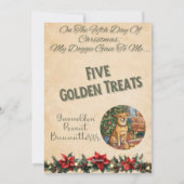 12日間のわんこクリスマス Day 5 シーズンカード (裏面)