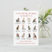 12日間のキャットマス クリスマスキャット シーズンカード (スタンド正面)