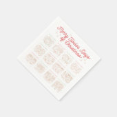 12日間のクリスマスパーティーペーパーナプキン スタンダードカクテルナプキン (角)