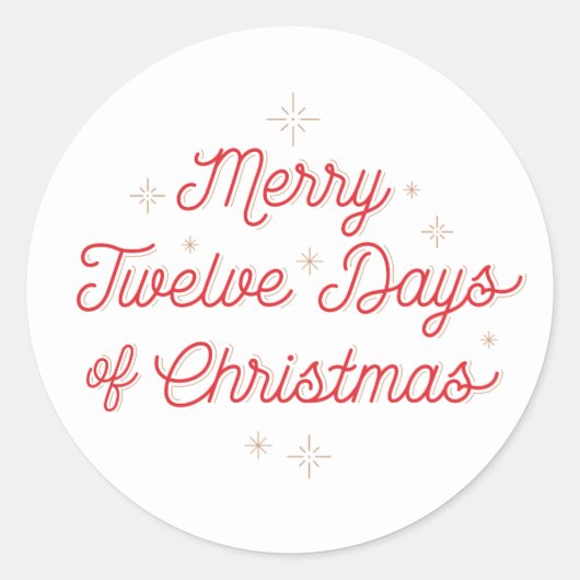 12日間のクリスマス / クリスマス シール (正面)