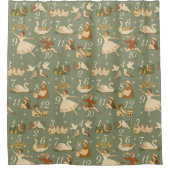 12日間のクリスマス シャワーカーテン (正面)