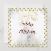 12日間のクリスマス・バケット・リストの可愛いホリデーカード 招待状 (裏面)