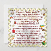 12日間のクリスマス・バケット・リストの可愛いホリデーカード 招待状 (正面)