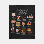 12日間の歴史教師のためのクリスマス社会科特別講座 フリースブランケット (正面)