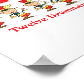 12日12人のドラマーをドラムで打つ ポスター (角)