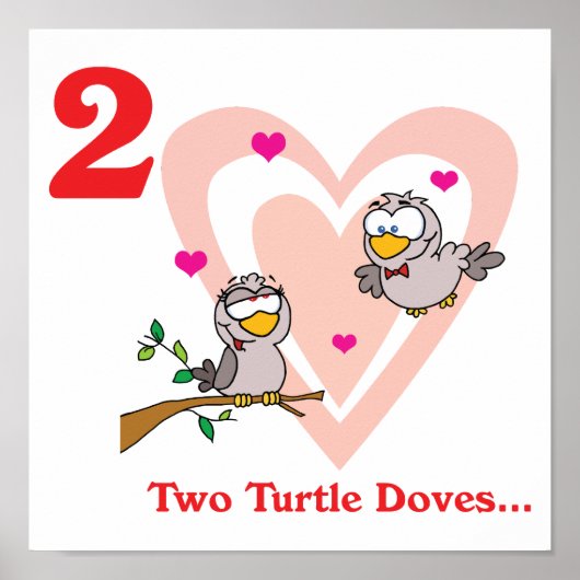 12日2匹のウミガメ ポスター (正面)