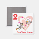 12日2匹のウミガメ マグネット (正面/裏面)