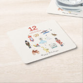 12日 スクエアペーパーコースター (アングル)