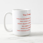 12日LYRICSトールホワイトマグカップ コーヒーマグカップ (左)