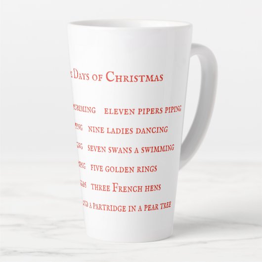 12日LYRICS高いラテマグカップ カフェラテマグ (右アングル)