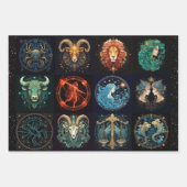 12星座 美しい誕生日 ラッピングペーパーシート (正面2)