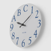 12時間の16進法のギーク ラージ壁時計 (傾斜)