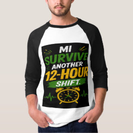 12時間シフト カスタムジャマイカ人認定看護助手/看護師 Tシャツ