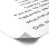 12最も一般的な代数エラーのポスター ポスター (角)