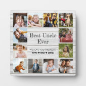 12最高の年間の叔父の写真コラージュ フォトプラーク (正面)