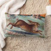 12月うさぎ腰枕 ランバークッション (ブランケット)