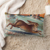 12月うさぎ腰枕 ランバークッション (ブランケット)