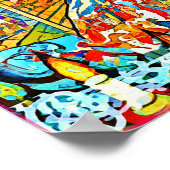 12月うぶな人フォークアートウィンターお祝いポスター ポスター (角)