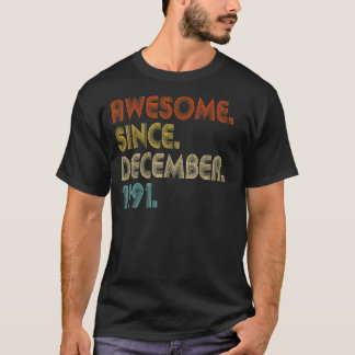 12月から31誕生日31素晴らし歳 Tシャツ