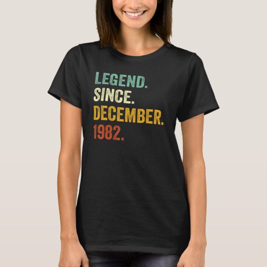 12月から40歳40歳の誕生日の伝説 Tシャツ (正面)