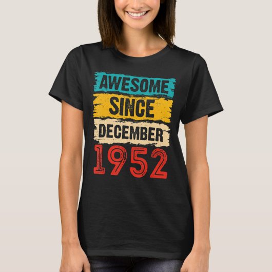 12月から70誕生日70素晴らし歳 Tシャツ (正面)