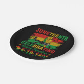 12月すべてのチェーンを破る黒い男性の女性ボー ペーパープレート (アングル)