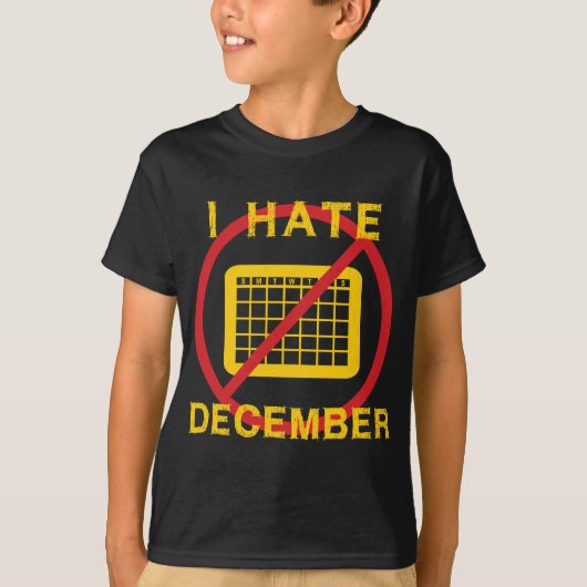 12月なんて嫌い Tシャツ (正面)