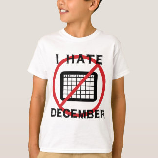 12月なんて嫌 Tシャツ