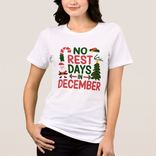 12月にレスト日なし トライブレンドTシャツ (正面)