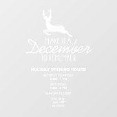 12月に思い出して、クリスマス ウィンドウサイン (シート)