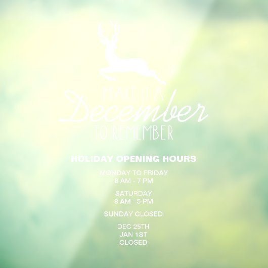 12月に思い出して、クリスマス ウィンドウサイン (シート3)