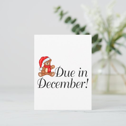 12月に期限 ポストカード (スタンド正面)