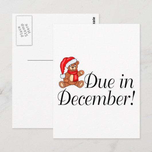 12月に期限 ポストカード (正面/裏面)