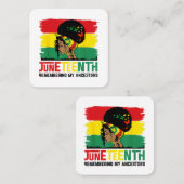 12月に私の祖先を思い出祝する スクエア名刺 (正面/裏面)