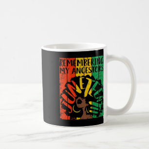 12月に私の祖先を覚える黒の自由 コーヒーマグカップ
