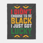12月に私は黒になることを選ばなかった フリースブランケット (正面)