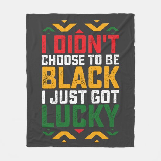 12月に私は黒になることを選ばなかった フリースブランケット (正面)