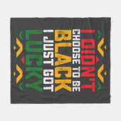 12月に私は黒になることを選ばなかった フリースブランケット (正面(横))