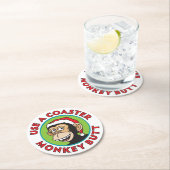 12月のおもしろいなパーティー ラウンドペーパーコースター (インサイチュ)