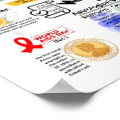 12月のおもしろい事実ポスター ポスター (角)