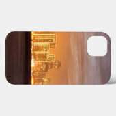 12月のぼんやりとしたサンフランシスコ上空に月が沈む Case-Mate iPhoneケース (裏面 (横))