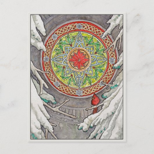 12月のウィンドウポストカード ポストカード (正面)