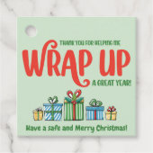 12月のカスタマイズ可能なポップ・アートの不動産仲介業者バイラップアップ フェイバータグ (正面)